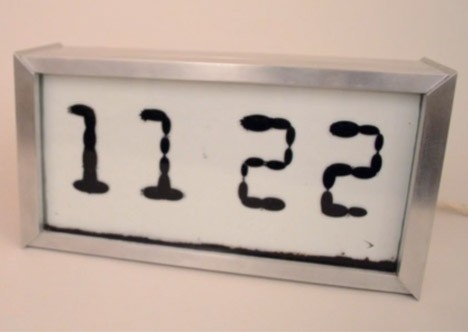 ferrofluidic display clock