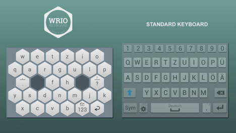 honeycomb keyboard wrio