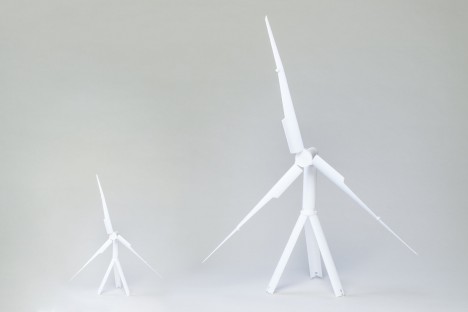 mobile wind turbine setup