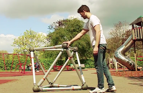 polyhedral rolling robot