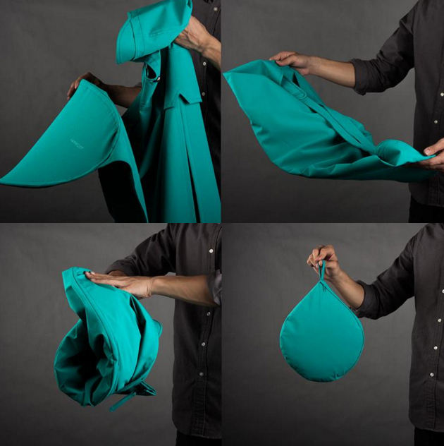 Boncho: Extended Folding Rain Poncho Keeps Cyclists Dry | Gadgets, Science & Technology