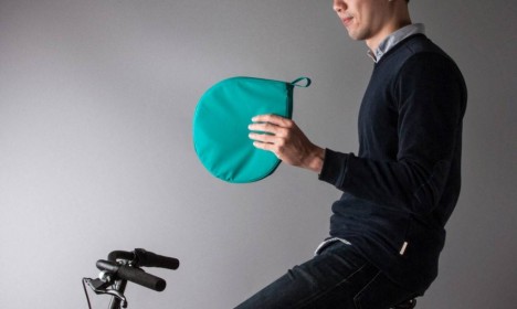 portable compact cyclist poncho