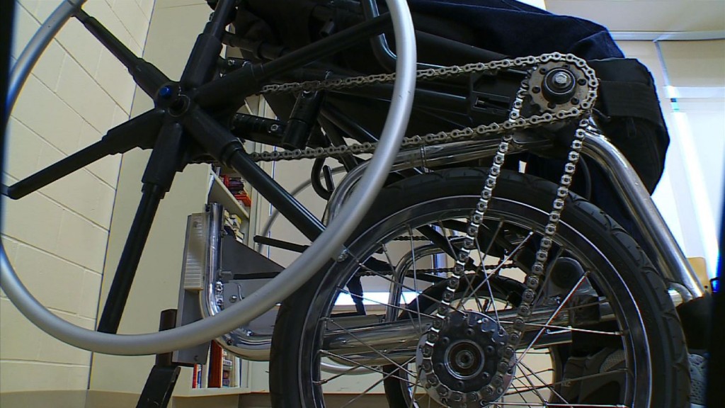 Vertical Wheelchair Rolls User While Seated or Upright Gadgets