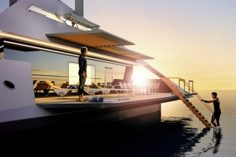 futuristic luxury yacht design