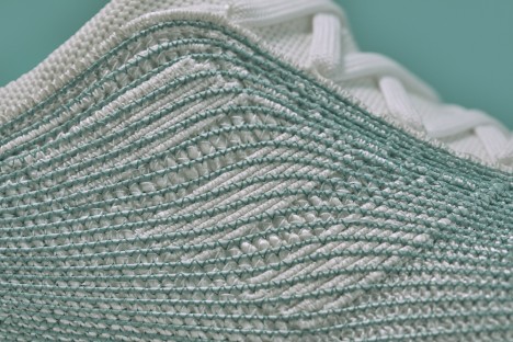 shoe fiber closeup