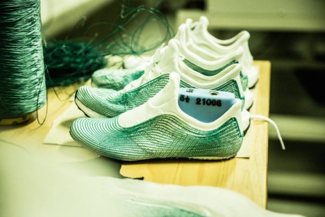 Old Fish Nets Used to Stitch Ocean Waste into Cool New Shoes