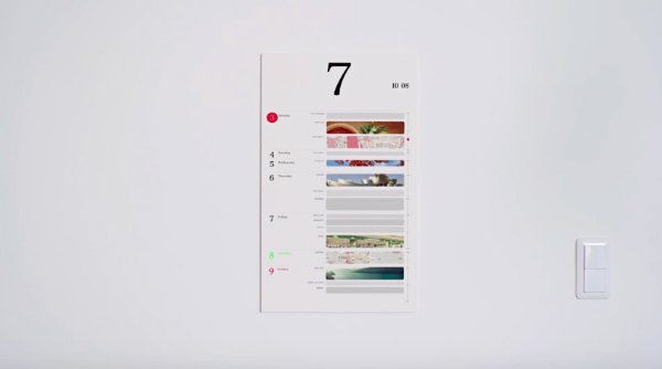 Magic Calendar: E-Ink Displays Look Just Like Normal Paper | Gadgets ...